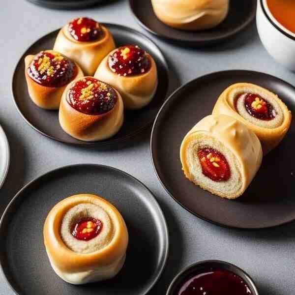 Сладкий рулет с джемом